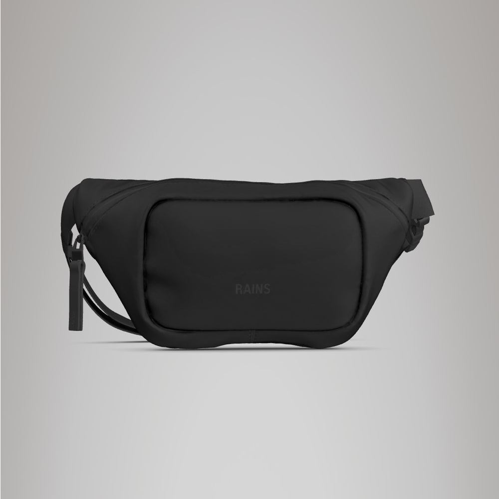 NWT Rains Bum Belt Bag Mini in Black-W3